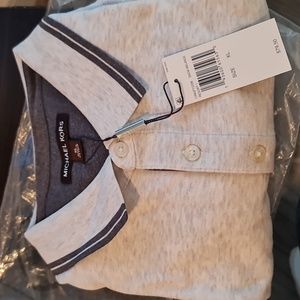 Michael Kors Men's Sz XL Short Sleeved Polo Cotton Shirt NWTs